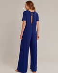 Macacão Longo Feminino Elegante Azul - ALYA
