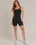 Macaquinho Fitness Feminino Curto Preto - ALYA