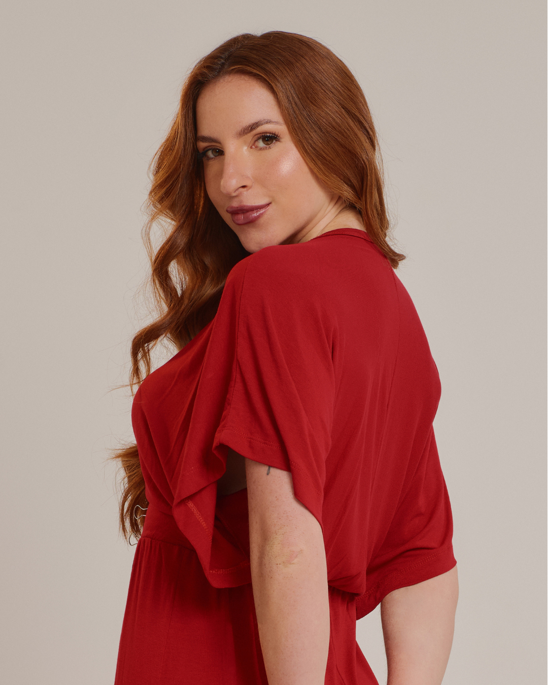 Vestido Longo Feminino em Viscolycra com Fenda Lateral - ALYA
