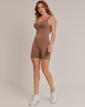 Macaquinho Fitness Feminino Curto Marrom 2808 - ALYA