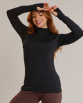 Blusa Gola Alta Feminina Manga Longa em Viscolycra - ALYA