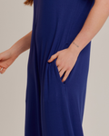 Macacão Longo Feminino Elegante Azul - ALYA